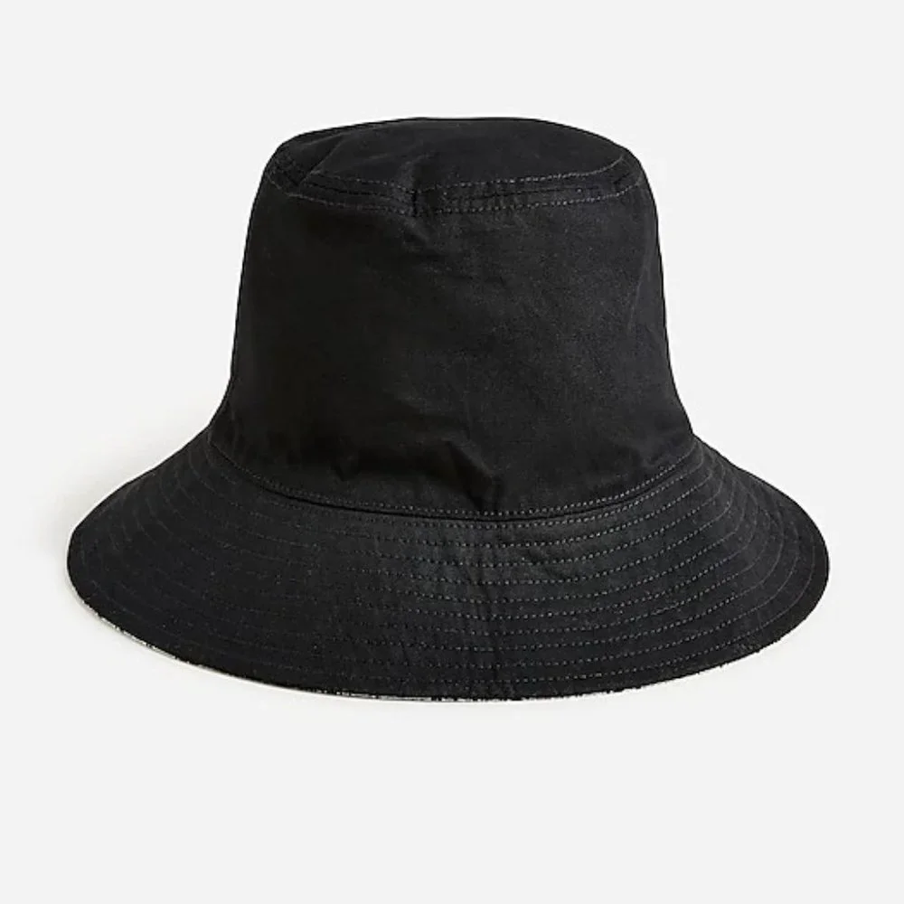 J. Crew Reversible bucket hat in Ratti golden paisley M/L